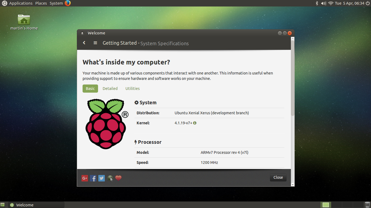 Ubuntu Mate Pi edition