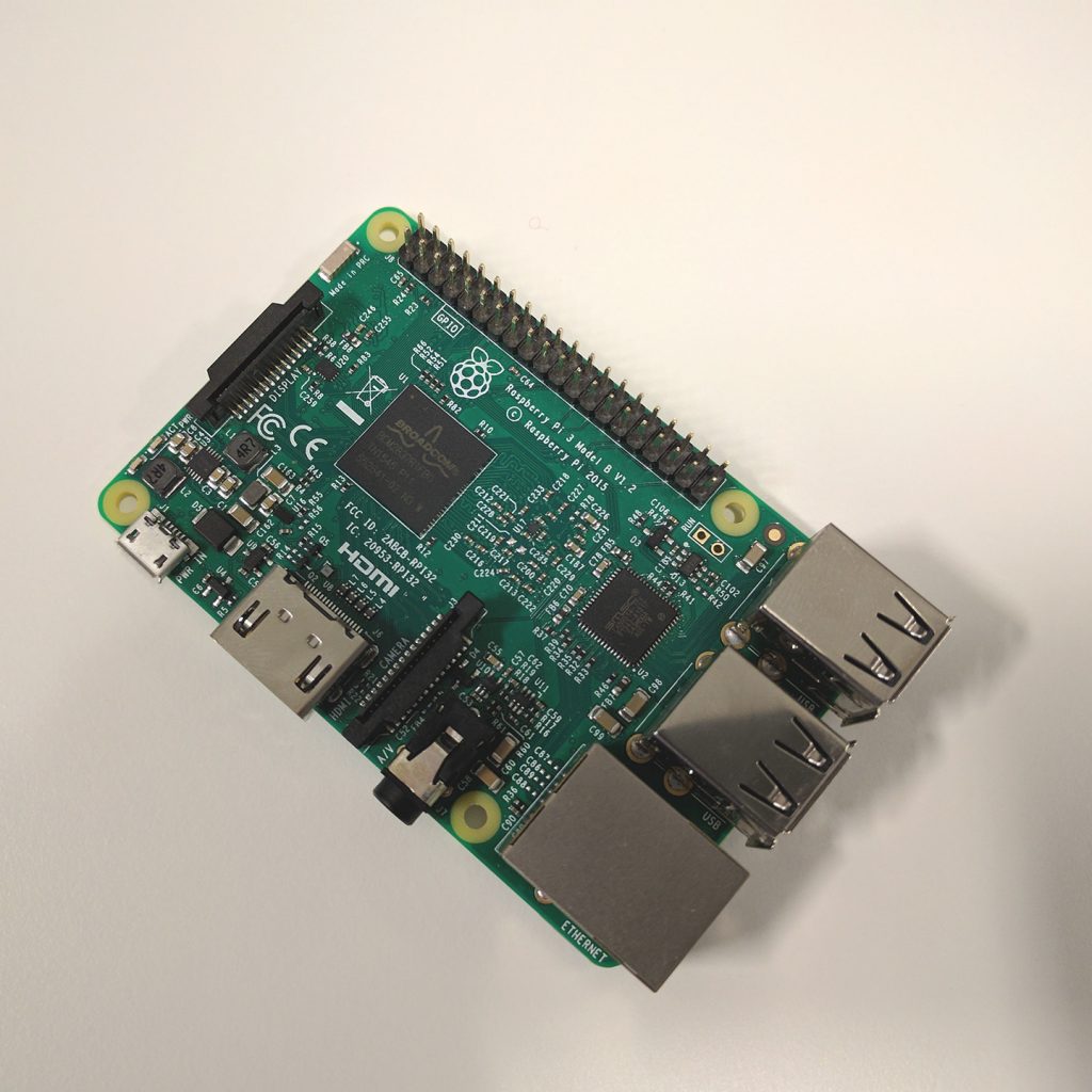 Front of the Raspberry Pi 3